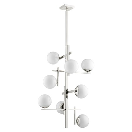 Quorum Atom 8Lt Chand Nickel 628-8-62